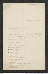 Nachlass Franz Steindachner, Brief von A. von Kölliker an Franz Steindachner (09.05.1867), Inv.Nr. 272.01, Seite 1